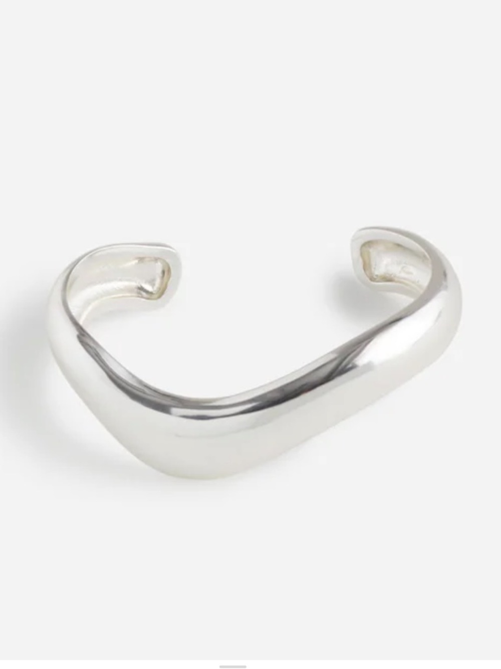 Madewell Chunky Silver Open Cuff Bracelet